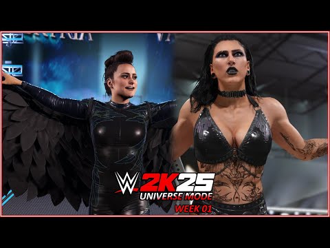 WWE 2K25 - UNIVERSE RAW - WEEK 01 #wwe #wwe2k25