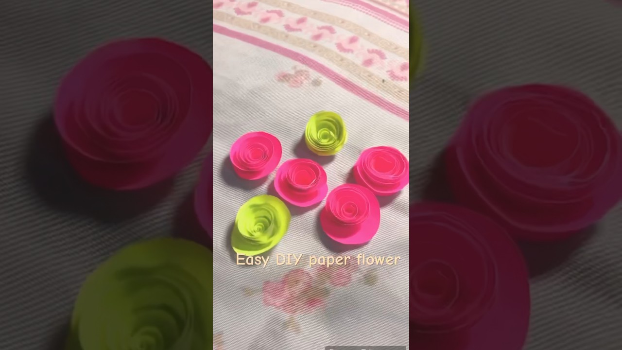 Easy DIY paper flowers YouTube