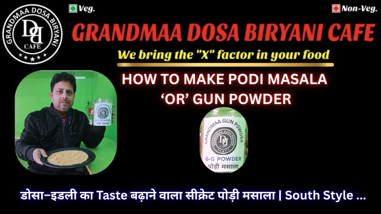 Special PODI Masala / GUN Powder Recipe 