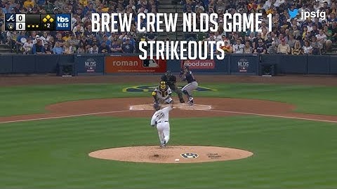 Burnes, Houser, and Hader NLDS Game 1 strikeout reel vs. Braves (8 K