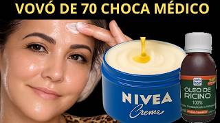 MISTURE RÍCINO no  CREME NÍVEA - PUXA RUGA E ESTICA PELE.