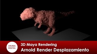 3D Maya 299 Rendering Arnold Desplazamiento de superficie
