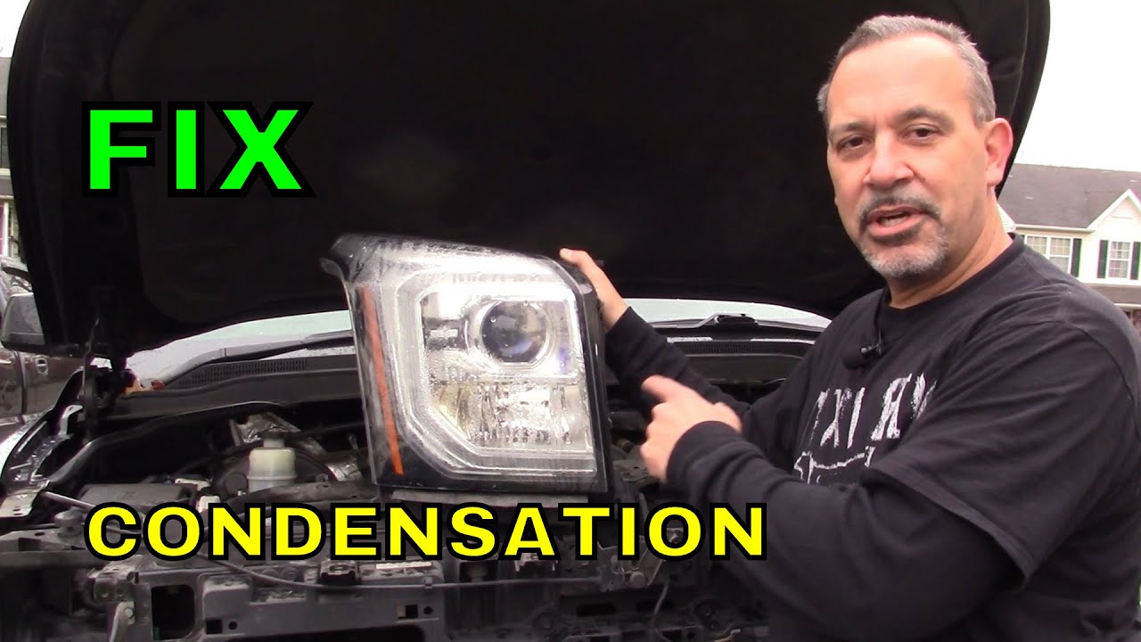 Headlight condensation fix for Yukon, Tahoe, Suburban, Escalade 2014