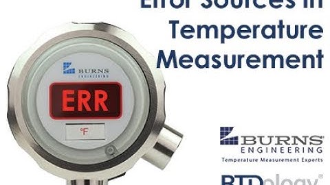 Error Sources in Temperature Measurement