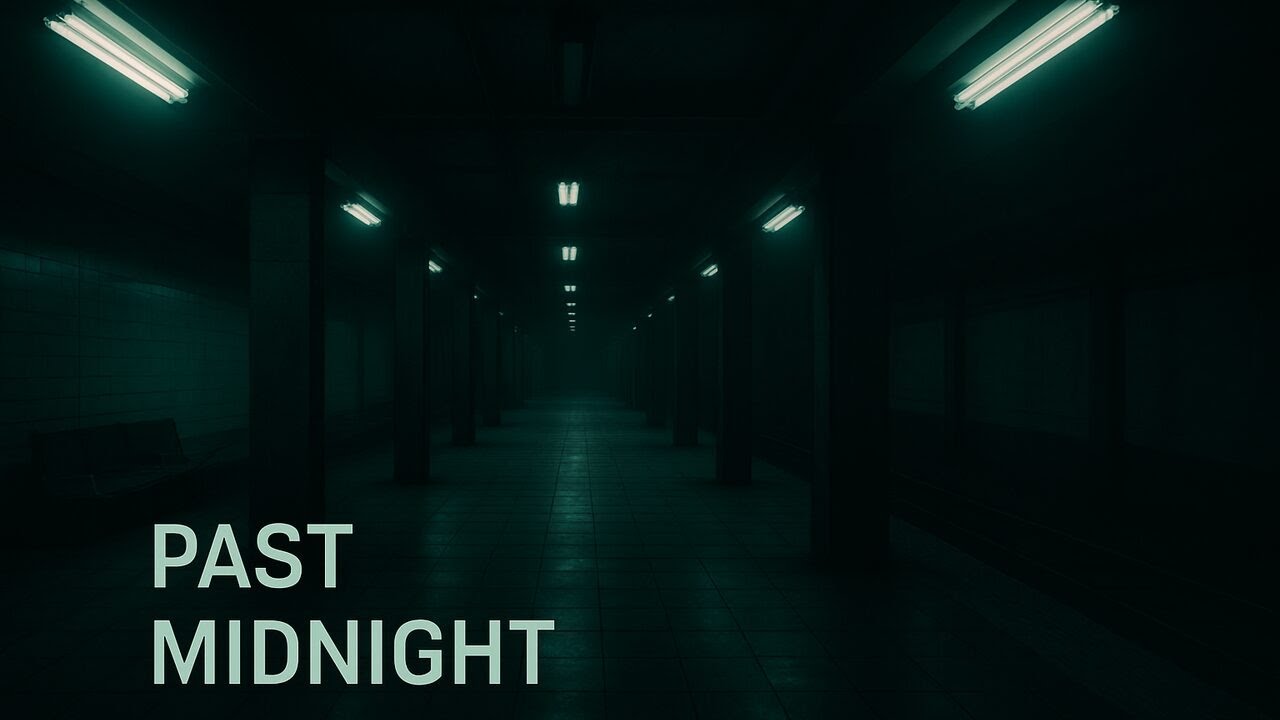 Empty Subway Platform – Quiet Fluorescent Hum Ambience () - 6 Hours