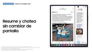 Cómo utilizar Browsing Assist & Writing Assist | Galaxy Z Fold7 | Samsung