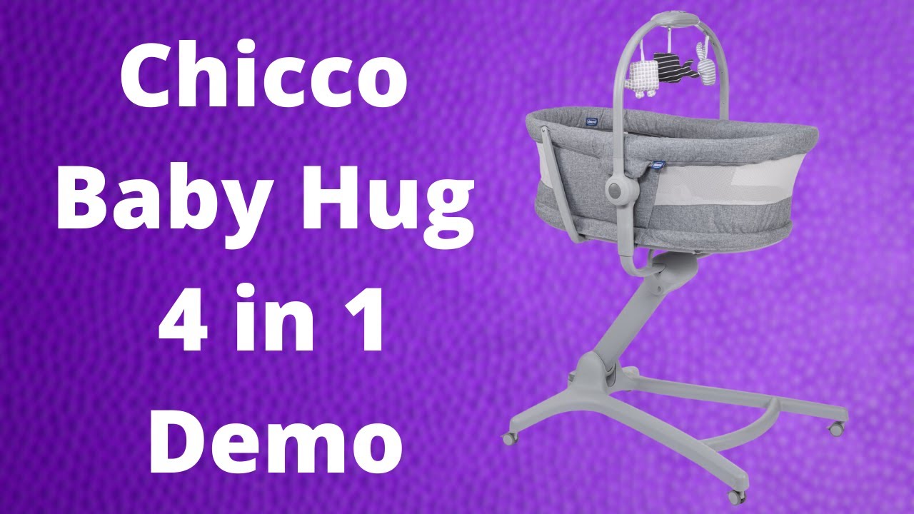 Chicco 4in1 Baby Hug Crib / Seat with Lights & Musical Sounds - Grey