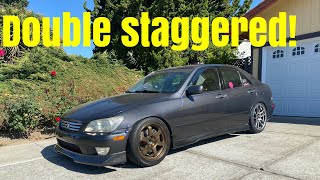 Lexus IS300 Doubled Staggered Fitment! Drift Stance