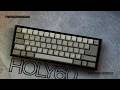 Holy60 PC black with Hi Tek 725 Tactile Switches | Typing Video
