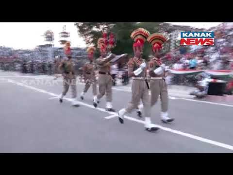 WATCH Beating Retreat Ceremony At Attari Wagah Border On The Eve Of  Independence Day