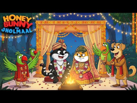 Hunny Bunny का जंगल में शादी | Hunny Bunny Jholmaal Cartoon For Kids | Moral Stories In Hindi