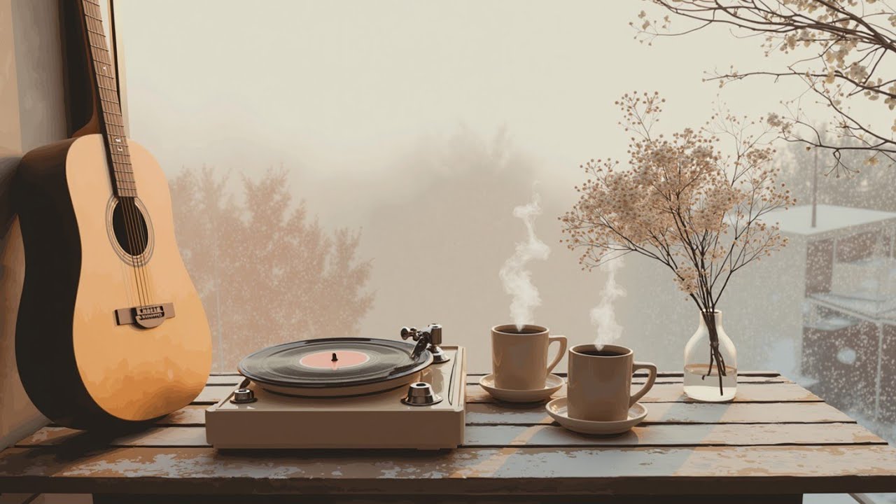 Warm Guitar Jazz for Writing & Focus ~ Gentle Cafe Ambience Music Relaxation