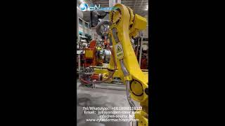 LPG End Cap Feeding Robot Arm | Automated Cylinder Head Handling Solution