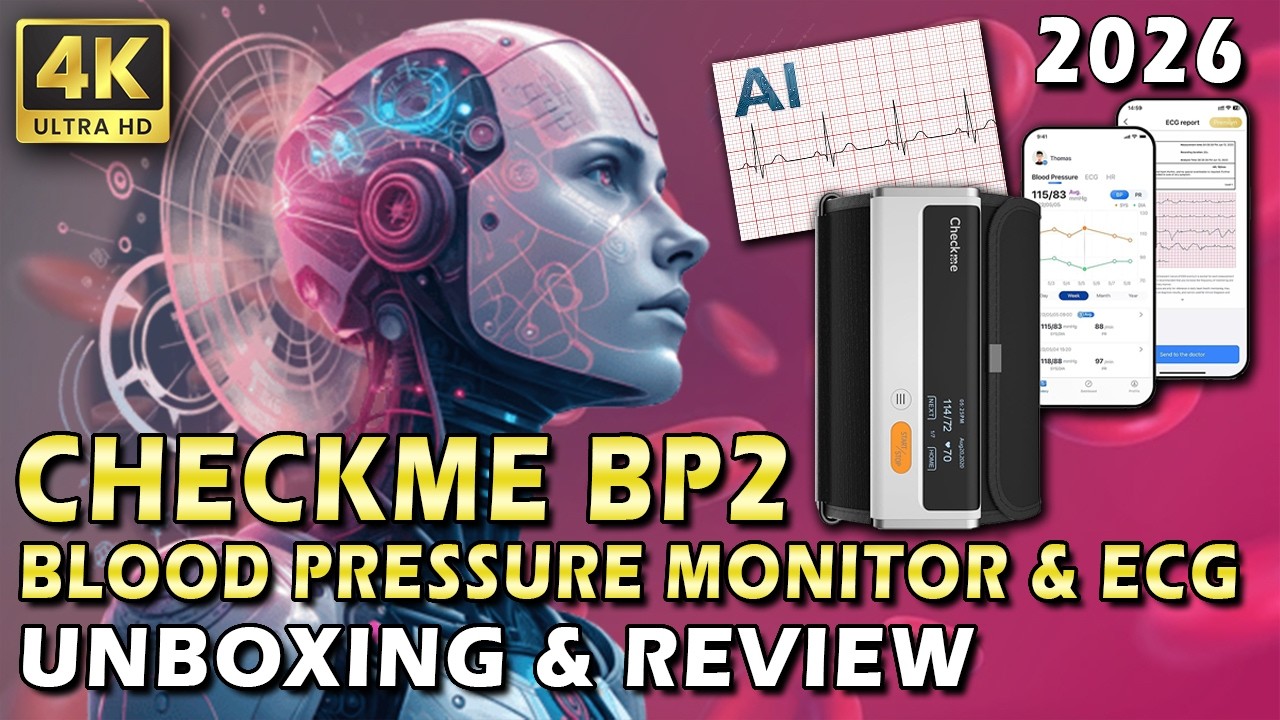 CHECKME BP2 BLOOD PRESSURE MONITOR & ECG / AI LEARNING / UNBOXING & REVIEW - 4K ​