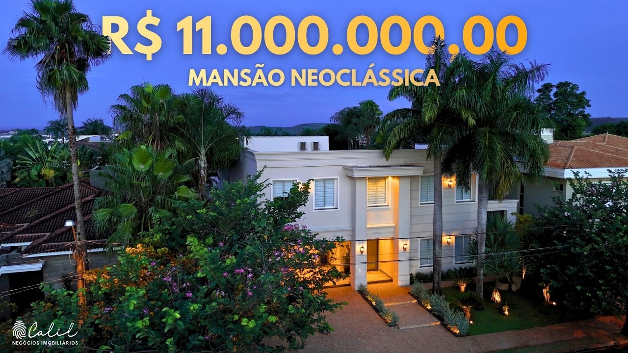 🏡 R$ 11.000.000 – SOBRADO 4 SUÍTES 820M² NO GUAPORÉ II – RIBEIRÃO PRETO/SP