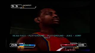 NBA BALLERS (Sony Playstation 2) LEBRON JAMES vs SCOTTIE PIPPEN