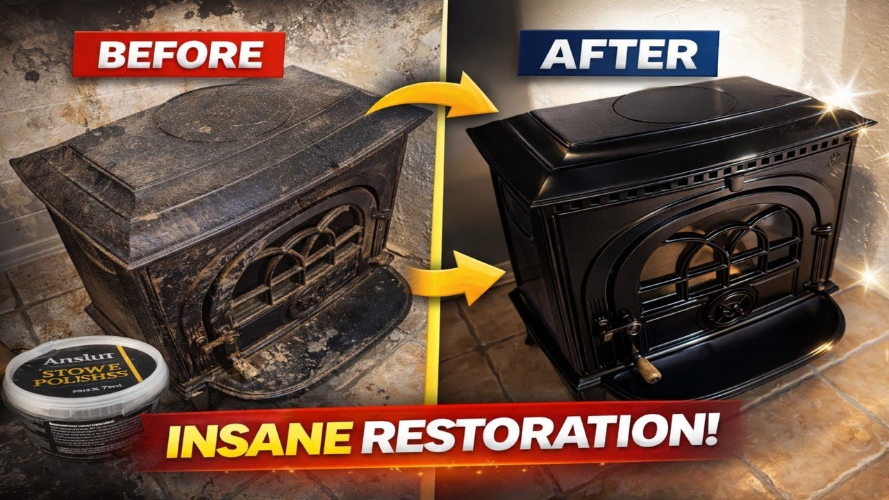 Old Wood Stove Restoration (CHEAP& Easy FIX!)