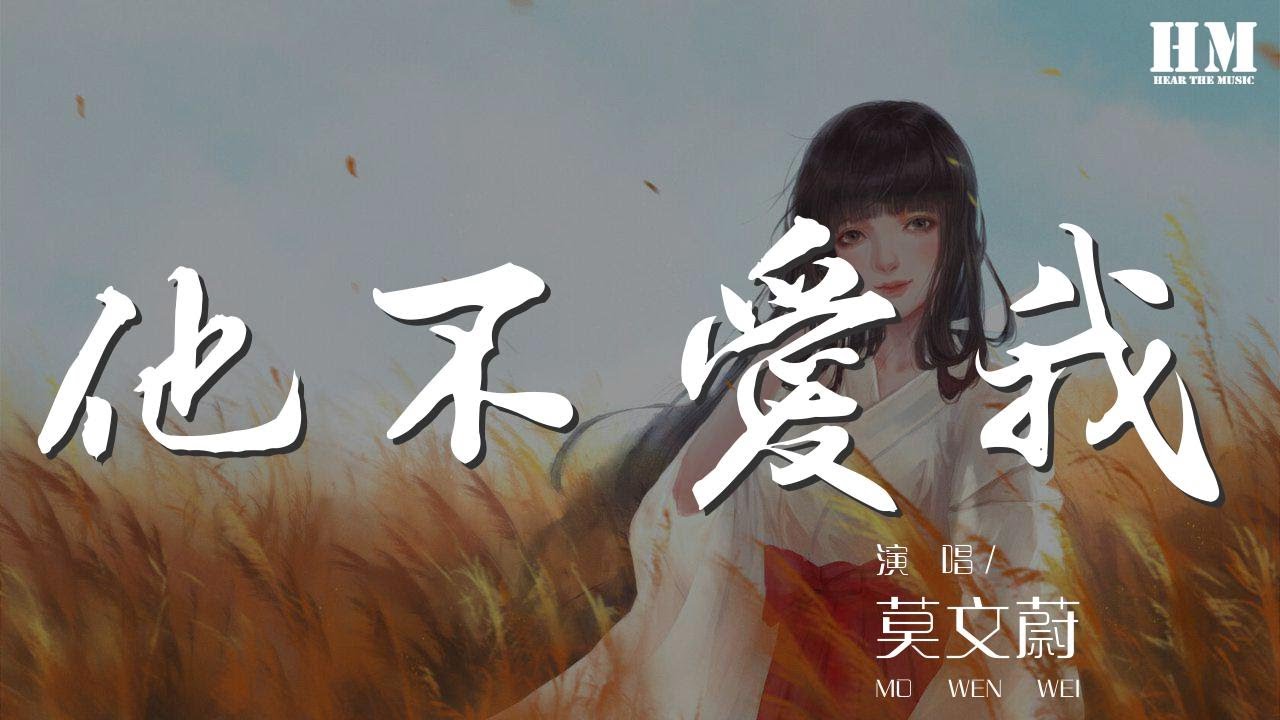 莫文蔚 他不愛我 他不愛我我看透了他的心 動態歌詞lyrics Youtube