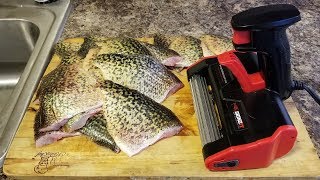 How To Use a SKINZIT Fish Skinner Machine to Remove the Skin on Crappies