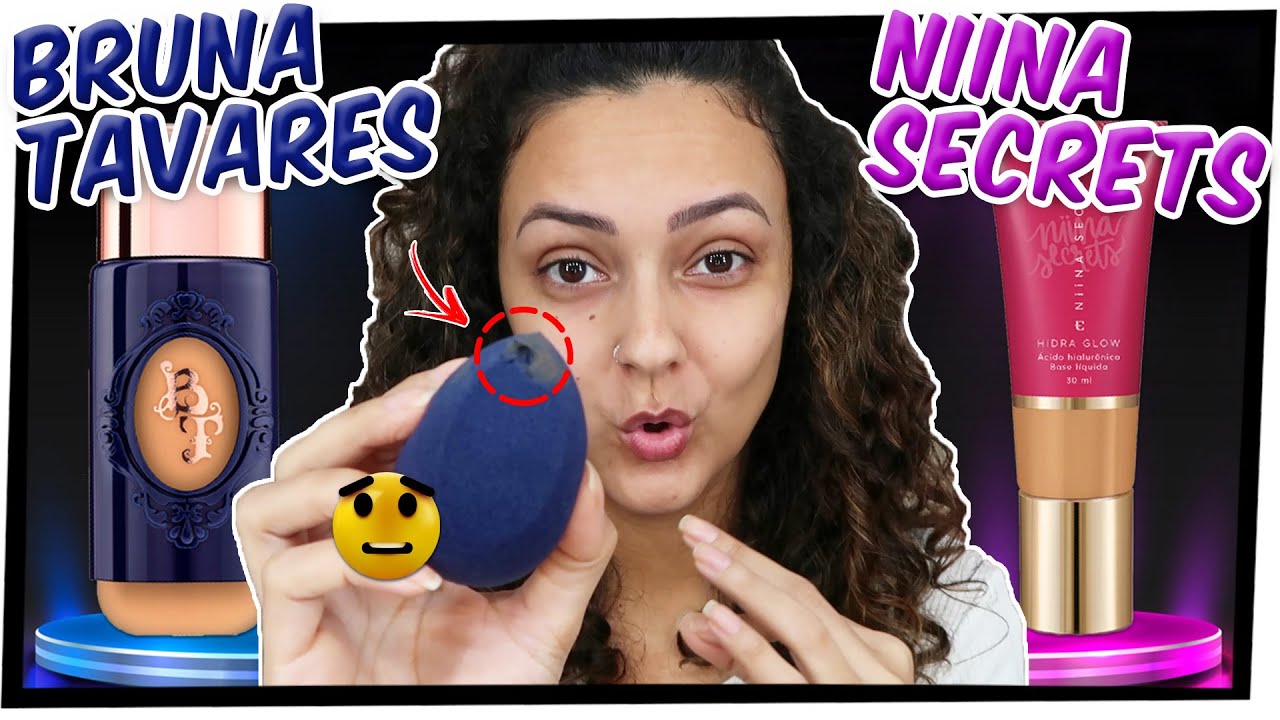 Bruna Tavares X Niina Secrets 🔥 base, primer e esponja