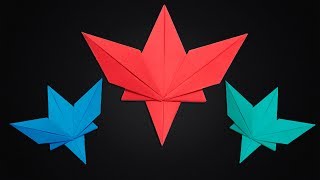 How to Make a Paper Maple Leaf ||  DIY Crafts for Decoration.