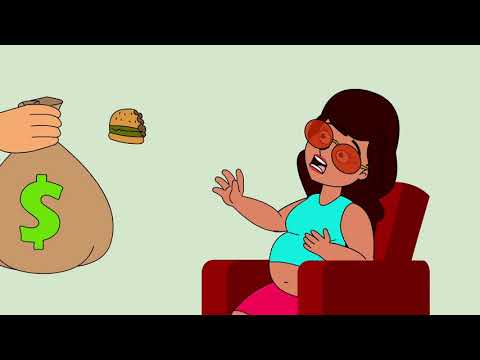 Wealth without health - funny bellylaugh animation