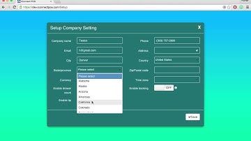 iConnect POS Setup: Company Settings
