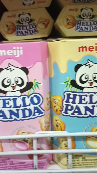 Download lagu Hello panda meiji biscuit with filled chocolate cream, various teste strawbery cheese cokies flavour