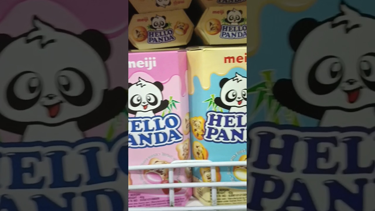 Hello panda meiji biscuit with filled chocolate cream, various teste strawbery cheese cokies flavour