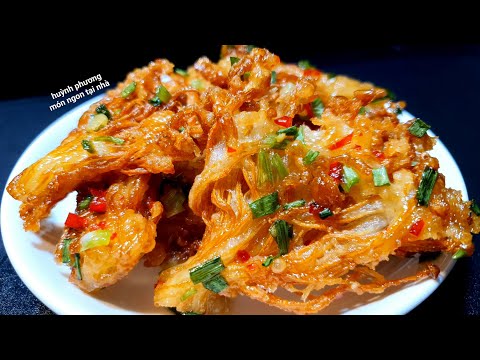 #2023 Cách làm NẤM KIM CHÂM CHIÊN NƯỚC MẮM ăn chay ngon tuyệt | vegan recipes