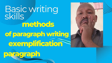 Basic writing skills: Exemplification paragraph writing