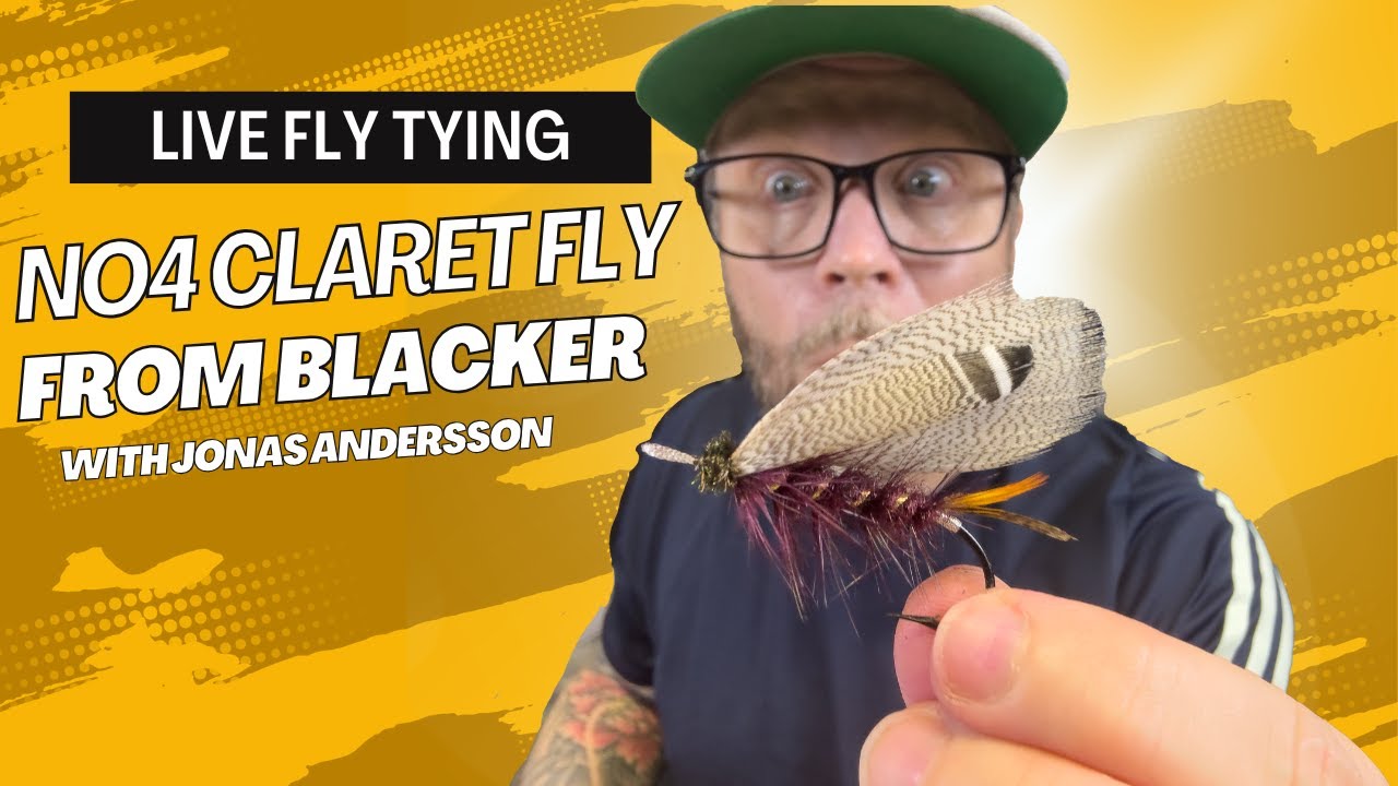 Live fly tying - Tying the classic salmon fly Blacker No.4 Claret fly with Jonas Andersson