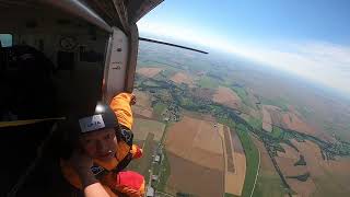 Parachute 😱 Static Line Jump Great Moment 2024