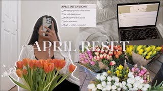 APRIL RESET ROUTINE  goal recap & setting, finance recap, spring cleaning & refresh
