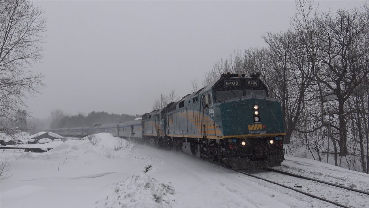 ULTRA HD! The Canadian at Parry Sound (03MAR2015) YouTube