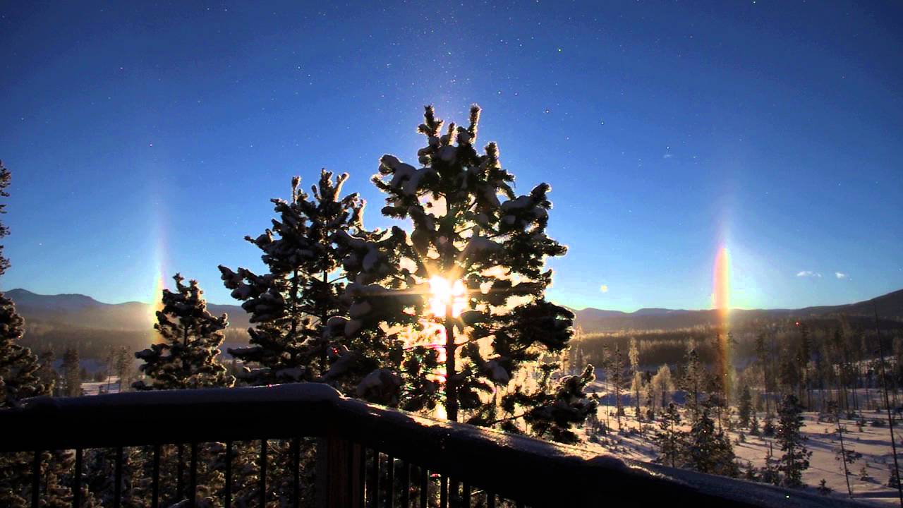 Sun dog (parhelion) rainbow