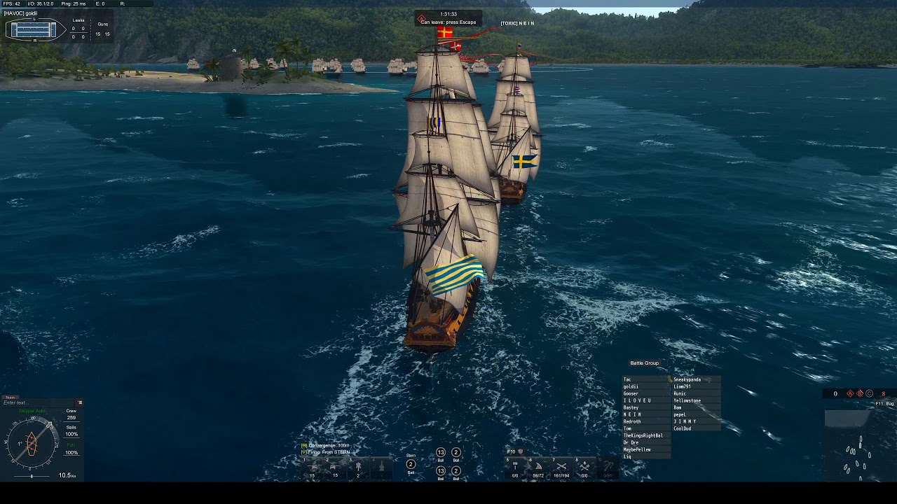 Naval Action Nassau PB SWE vs RU