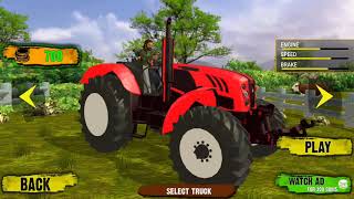 Real Tractor Trolley Cargo Farming Simulation Game #3 - Android New Tractor Driving Games 2020 screenshot 5