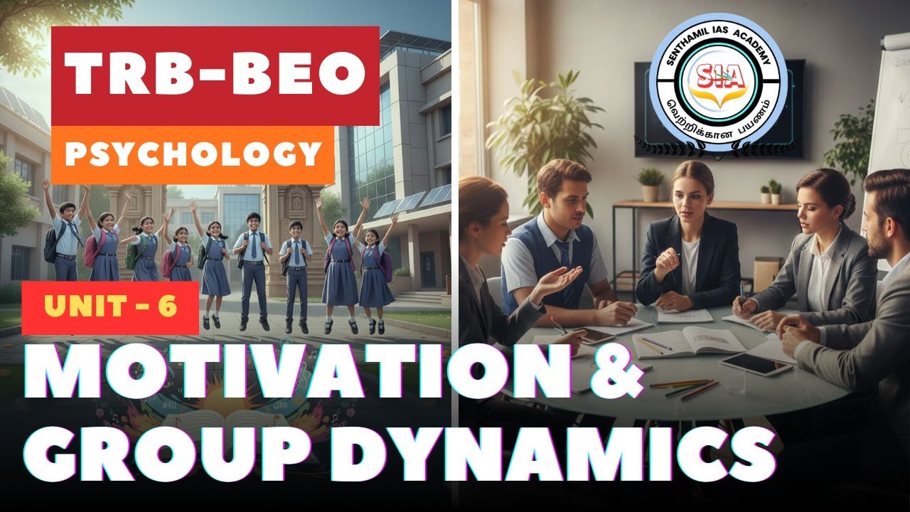 🔴 Class-51 UNIT-6 PSYCHOLOGY - MOTIVATION |  BEO EXAM 2026 | TRB BEO