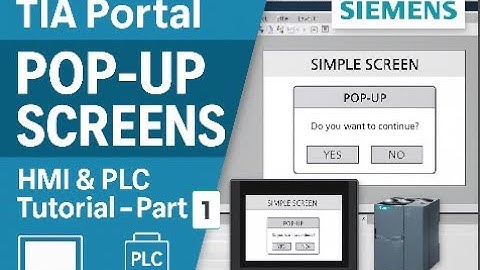 How to Create Pop-up Screens in TIA Portal | Siemens HMI & PLC Tutorial(Part 1)#siemens #siemens plc