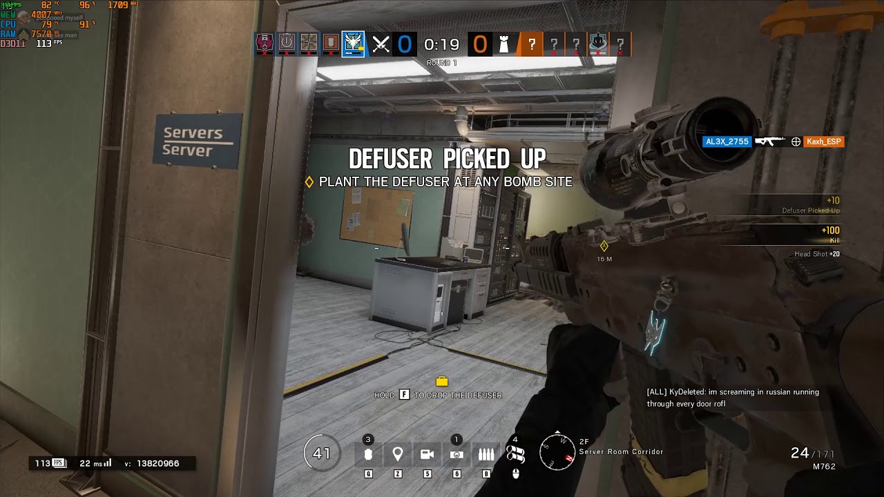 Tom Clancy's Rainbow Six Siege 1v4 clutch and my game to gold - YouTube