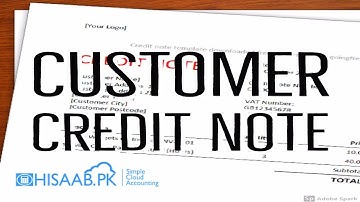 how to make a customer credit note on hisaab.pk