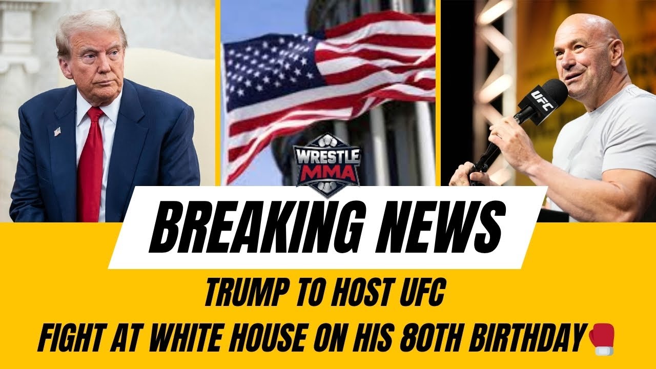 Трамп проведет бой UFC в Белом доме в свой 80-й день рождения 🇺🇸🥊