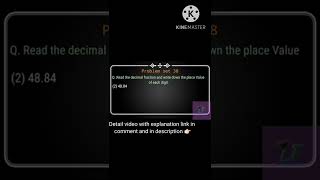 Standard 5th math 9. Decimal Fraction Problem set 38. @gamezone342 @Ash platform