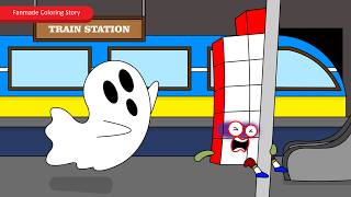 Scary! Numberblocks 11 Panics When Approached by a White Shadow | Numberblocks Fanmade Coloring Stor