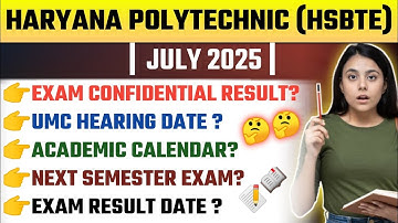 Hsbte Semester Exam Update ll Exam Result 2025 -26