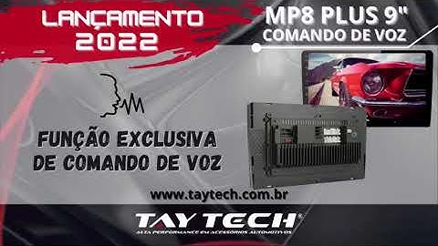 Lançamento MP8 Plus 9" com Comando de Voz