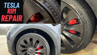 2023 Tesla Model Y Performance 21" Uberturbine Curb Rash Repair Paint Touch Up by Zink Wheels