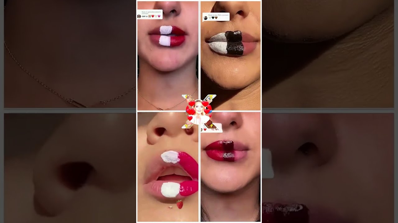 Choose Your Best 1 2 3 Or 4 Shorts Lipart Makeupchallenge Tiktok Lipstickmixing
