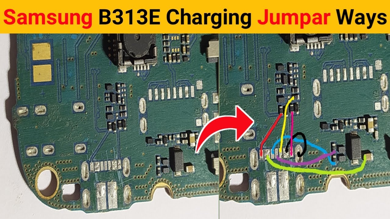 SAMSUNG B313E Charging Problem Jumper Ways Solution 2021 BY Hindi ...